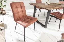 Invicta Set 2 scaune Modena cu tapiterie din microfibra si picioare din metal (40689)