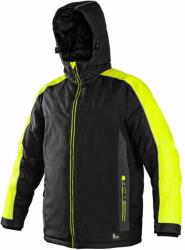 CXS Geacă de iarnă pentru bărbați BRIGHTON - Neagră / galbenă | 2XL (1210-078-802-96)