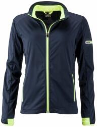 Daiber Jachetă sport softshell de damă JN1125 - Albastru închis / galben deschis | XL (JN1125-1745822)