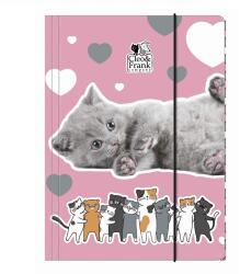 DERFORM Cleo & Frank cicás gumis mappa A4-es - Friends