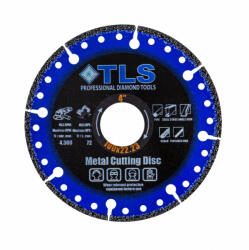 TLS METAL-PRO-3 gyémántszemcsés fém- és általános célú vágókorong d115x22.23x1.2/2.2x10 mm