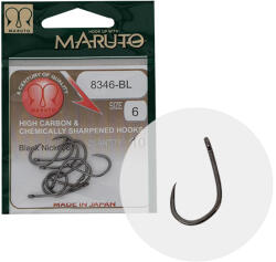 Maruto Horog 8346bl T. D. E. 10° Barbless Hc Forged Black Nickel 12