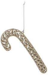  Hatalmas nyalóka formájú pezsgő színű függő dekor - 14 cm