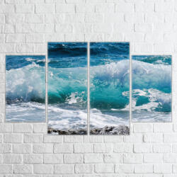4 Decor Tablou canvas 4 piese - Valurile marii