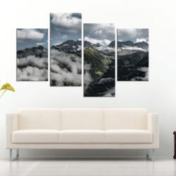 4 Decor Tablou canvas 4 piese - Intre nori