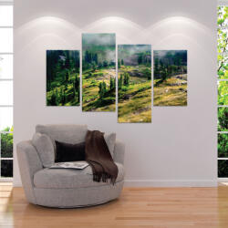 4 Decor Tablou canvas 4 piese - In poala moale a naturii