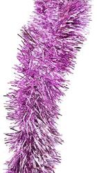  Karácsonyi girland, boa lila színű, 7cm széles és 2m hosszú