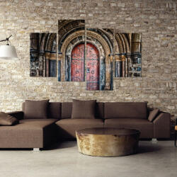 4 Decor Tablou canvas 4 piese - Poarta veche