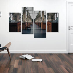 4 Decor Tablou canvas 4 piese - In muzeu