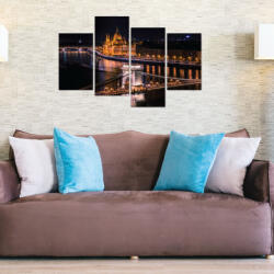 4 Decor Tablou canvas 4 piese - Pod pe dunare
