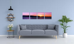 4 Decor Tablou canvas 4 piese - Sunset horizon