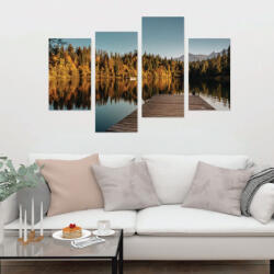 4 Decor Tablou canvas 4 piese - Liniste in natura