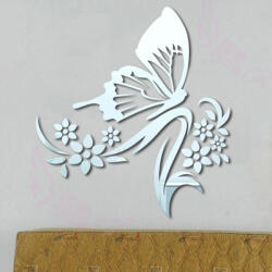 Walplus Hollow Butterfly Flower Mirror Wall Art