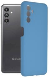 Husa Carcasa Spate pentru Samsung Galaxy A13 5G / Galaxy A04s - Soft Edge Silicon cu interior din microfibra Light Sky Blue