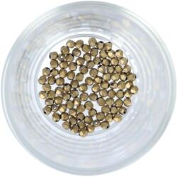  Hematit db-ra, gyémánt csiszolás, arany, matt, 4 mm, (gfdhgy4mau)