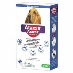 FYPRYST Ataxxa, antiparazitar extern pentru caini de talie mare, 25-40 kg, 3 pipete