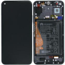 Huawei 02352TMU Gyári Huawei Nova 5T fekete LCD kijelző érintővel kerettel előlap + akkumulátor (02352TMU)