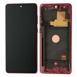 NBA001LCD101120027616 Samsung Galaxy Note10 Lite piros OEM LCD kijelző érintővel kerettel, előlap (NBA001LCD101120027616)