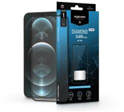 MyScreen LA-1952 Apple iPhone 12 Pro Max edzett üveg képernyővédő fólia - Myscreen protector diamond glass Lite Edge2.5D fekete (LA-1952)