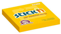 STICK N Öntapadó jegyzettömb, 76x76 mm, 100 lap, STICK N, narancs (SN21551) - onlinepapirbolt
