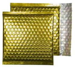BLAKE Légpárnás tasak, CD, 165x165 mm, BLAKE, csillogó arany (BMBGOL165) - onlinepapirbolt