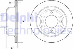 DELPHI Disc frana DELPHI BG4692C (BG4692C)
