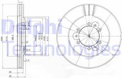 DELPHI Disc frana DELPHI BG3378 (BG3378) - automobilus