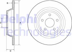 DELPHI Disc frana DELPHI BG4703C (BG4703C) - automobilus