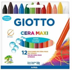 GIOTTO Zsírkréta GIOTTO Cera maxi kerek hegyezett 12 színű (291200) - robbitairodaszer