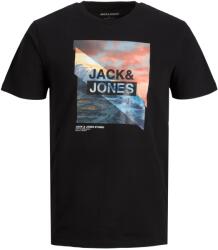 JACK & JONES Tricou pentru bărbați JJTRESOR Regular Fit 12222044 Black L