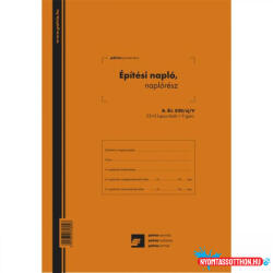 Nyomell Nyomtatvány építési napló 25x3lapos +9 db 3lapos garnitúra B. ÉTI. 820/V (NYOMTBETI820UJ)