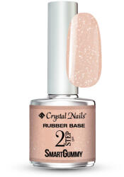 Crystal Nails 2S SmartGummy Rubber base gel - Nr8 Shimmer Peach 8ml