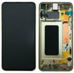 Samsung GH82-18852G Gyári Samsung Galaxy S10e sárga LCD kijelző érintővel kerettel előlap (GH82-18852G)