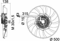 MAHLE Ventilator, radiator MAHLE BEHR *** PREMIUM LINE *** CFF 471 000P (CFF 471 000P)