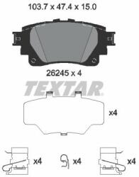 TEXTAR set placute frana, frana disc TEXTAR 2624501 (2624501)