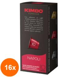 KIMBO Set 16 x 10 Capsule Cafea Napoli Kimbo, 5.7 g