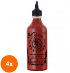 Flying Goose Set 4 x Sos Sriracha Blackout Flying Goose, 455 ml