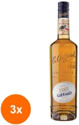 Giffard Set 3 x Lichior de Rubarba Giffard 20% Alcool, 0.7 l