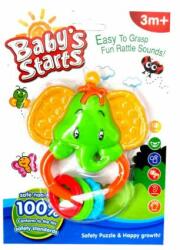 Baby's Starts Csörgő Elefánt, rágókás füllel - diaper