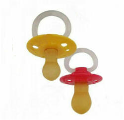 Hopp Játszócumi rózsaszín/sárga latex cseresznye (méret: 1) 0 - 6 hó