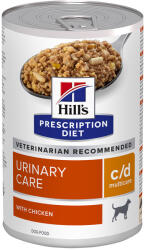Hill's Prescription Diet 12x370g Hill's Prescription Diet c/d Multicare Urinary Care csirke nedves kutyatáp