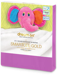 Dream On Protector de saltea Dream On - Smartcel Gold, 60 x 120 cm, Fuxia (5000071)