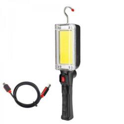  Акумулаторна работна лампа led cob 20w, usb zj 8859