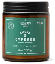 Gentlemen's Hardware Lumânare parfumată în borcan - Gentleme's Hardware Scented Soy Wax Glass Candle 591 Smoke & Cypress 227 g