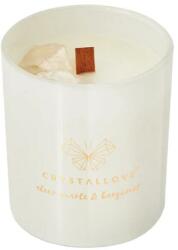 CRYSTALLOVE Lumânare de soia cu cristal de rocă și bergamotă - Crystallove Soy Candle With Rock Crystal & Bergamot 220 g