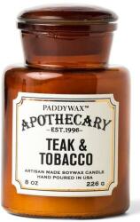 Paddywax Apothecary Teak & Tobacco - Lumânare aromată 226 g