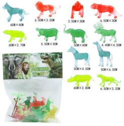 Magic Toys Animal World: Vadállatok átlátszó 12db-os figura szett (MKO411887) - innotechshop