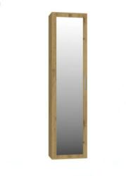 Holzmeister Előszoba szekrény tükörrel - Holzmeister - 50 x 180 cm - arany tölgy
