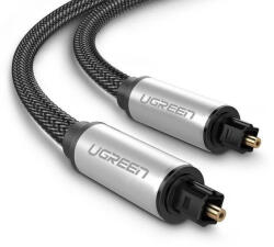 UGREEN AV108-15 Toslink audio optikai kábel, aranyozott csatlakozó, alumíniumház, szürke (1, 5m)