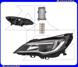 OPEL ASTRA K 2015.06-2020.05 /B16/ Fényszóró bal (H7/H1/LED) fekete házas, motorral, LED vezérlő nélkül nappali fényhez/helyzetjelzőhöz HELLA 1EL 354 829-011